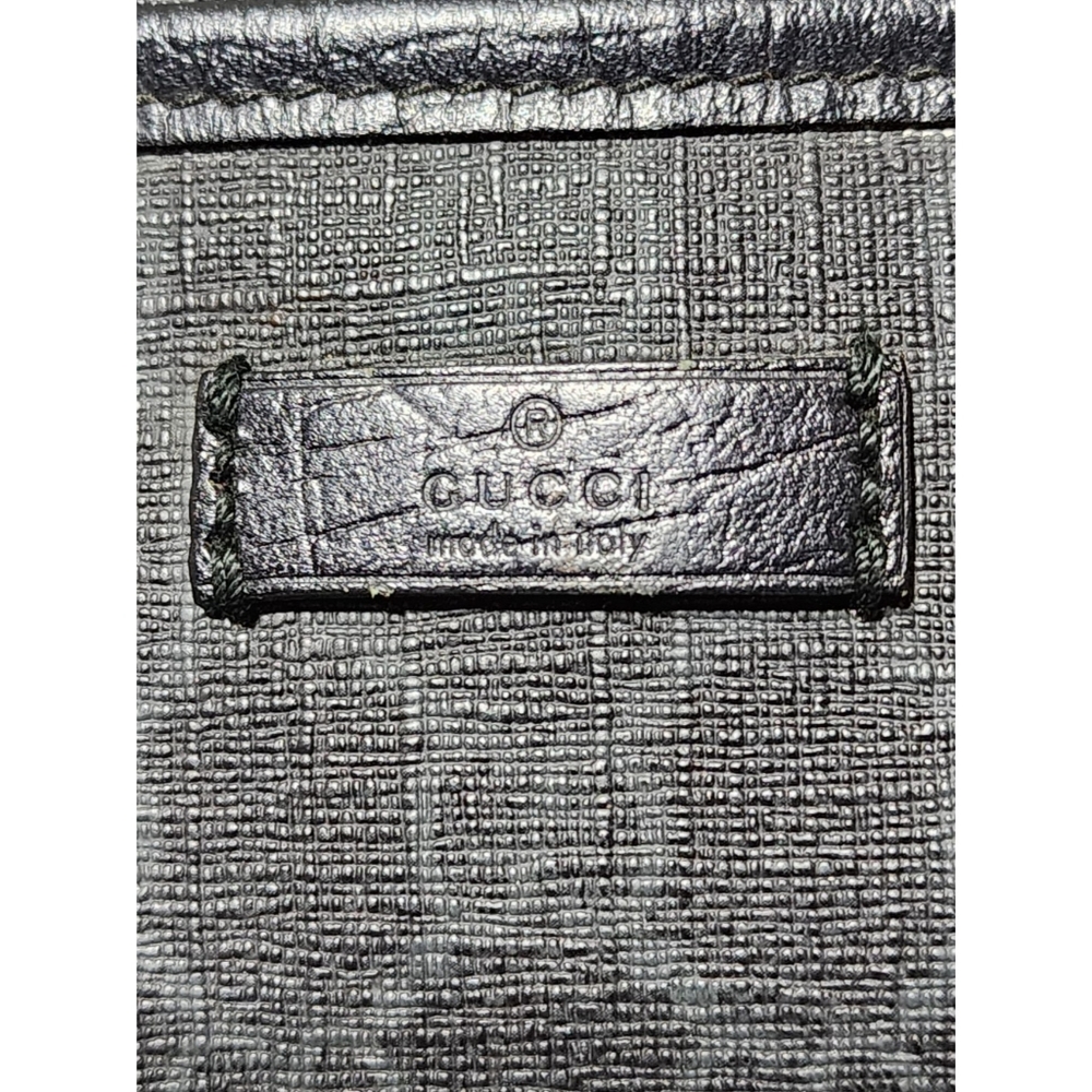 GUCCI GG Supreme Monogram Front Pocket Messenger Bag Black/Grey - Picture 7 of 16